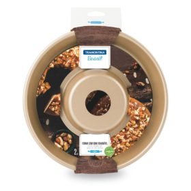 Alternative view of قالب كيك من الألومنيوم من ترامونتينا برازيل مع طلاء داخلي وخارجي Starflon Max أحمر ، 24 سم ، 1،4 لتر