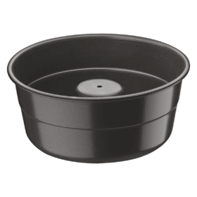 قالب كيك عميق من الألومنيوم من ترامونتينا برازيل مع طلاء داخلي وخارجي Starflon Max طلاء غير لاصق أسود ، 20 سم ، 1،5 لتر
