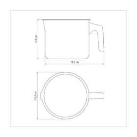 Alternative view of دلة من الألومنيوم مع طبقة داخلية غير لاصقة 14 سم 1,8 لتر