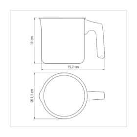 Alternative view of دلة من الألومنيوم مع طبقة داخلية غير لاصقة 10 سم 1 لتر