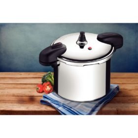 Alternative view of قدر ضغط المنيوم مصقول ، 24 سم ، 8 لتر Valência