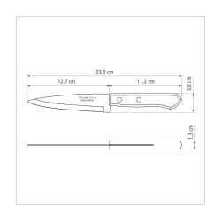 Alternative view of سكين مطبخ وأسماك 5 انش من ترامونتينا بشفرة من الفولاذ المقاوم للصدأ ومقبض من الخشب الطبيعي Dynamic