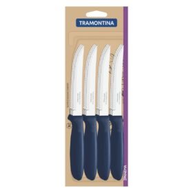 Alternative view of طقم 12 قطعة سكاكين ستيك ستانلس ستيل مع مقابض زرقاء من البولي بروبيلين Ipanema