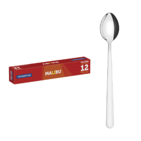 طقم 12 قطعة ملعقة حلويات ستانلس ستيل من ترامونتينا ماليبو