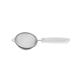 ترامونتينا يوتيليتا مصفي 10 سم من الفولاذ المقاوم للصدأ مع مقبض أبيض من البولي بروبيلين