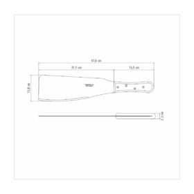 Alternative view of سكين 12 أنش قصب السكر مع شفرة من الصلب الكربوني ومقبض خشبي