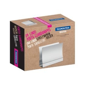 Alternative view of حامل مناديل ترامونتينا كوادراتا من الفولاذ المقاوم للصدأ بلمسة نهائية لامعة