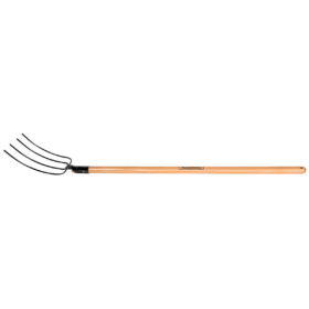 شوكة تحميل اعشاب  4 أسنان مقبض خشبي 120 سم