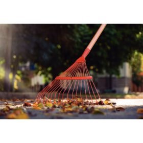 Alternative view of مكنسة عشب معدني ثابت 18 سن ، 120 سم مقبض خشبي