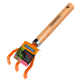 Alternative view of آلة التعشيب والفلاحة 3 أسنان ، مقبض خشبي