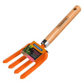 Alternative view of شوكة حديقة يدوية 4 أسنان ، مقبض خشب