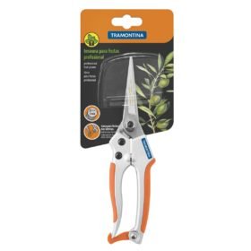 Alternative view of مقص تقليم الفاكهة الفولاذية الاحترافية من ترامونتينا بمقابض مغطاة بالمطاط