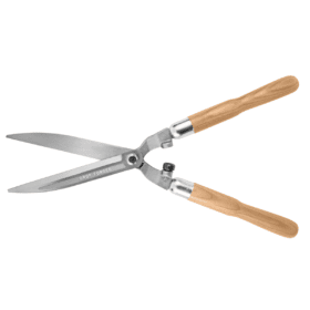 Alternative view of مقص العشب والأسيجة بشفرات معدنية ناعمة ومقابض خشبية