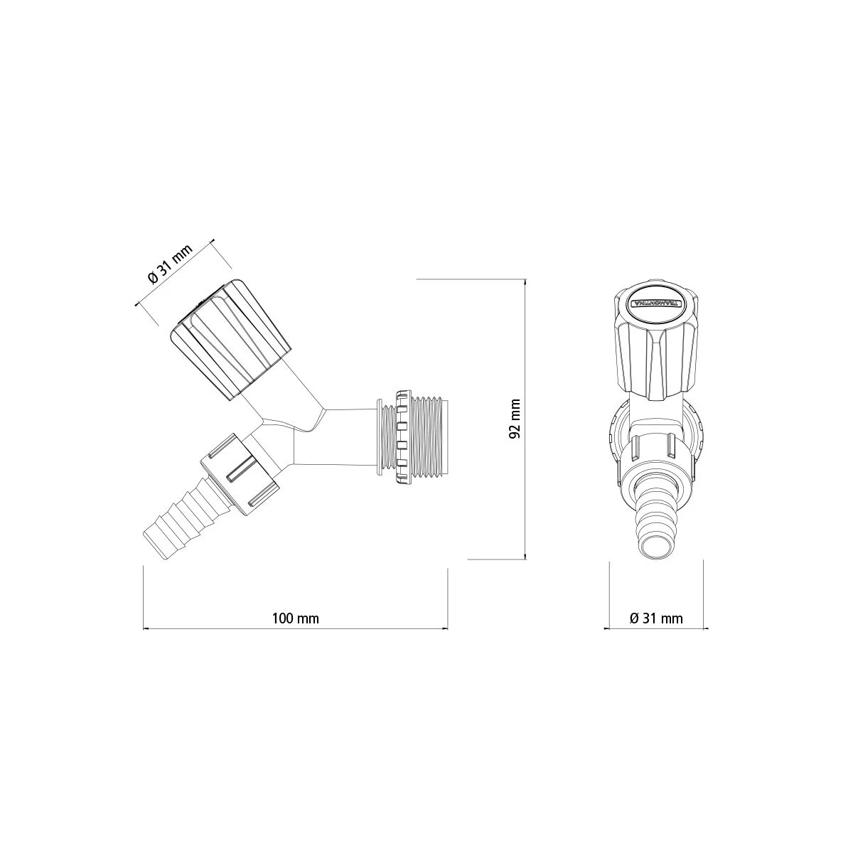 حنفية بلاستيكية للحديقة 12 حنفية بلاستيكية للحديقة - الصورة 12