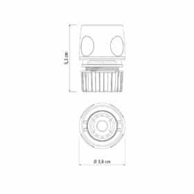 Alternative view of توصالة لخراطيم 1/2 بوصة