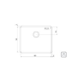 Alternative view of حوض ترامونتينا دريتا برو وعاء احترافي ستانلس ستيل 60x50 سم
