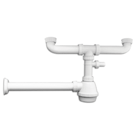 تصريف المياه المزدوج من البولي بروبيلين ترامونتينا للأحواض والأحواض