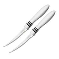 طقم 2 قطعة من سكاكين الطماطم لون ابيض