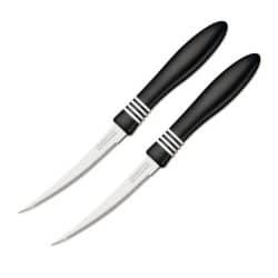 طقم 2 قطعة من سكاكين الطماطم لون اسود