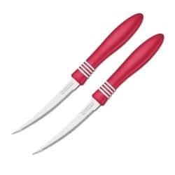 طقم 2 قطعة من سكاكين الطماطم لون احمر