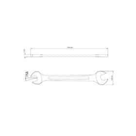 Alternative view of مقتاح ربط مطلي بالكروم 1.1 / 16x1.1 / 4 " بوصة