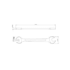 Alternative view of مفتاح ربط مطلي بالكروم 8x9 مم