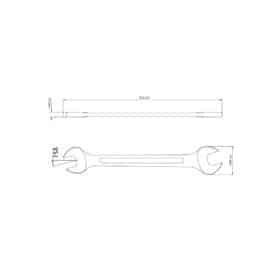 Alternative view of مفتاح ربط مطلي بالكروم 16x17 مم