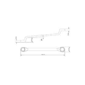 Alternative view of مفتاح حلقي مطلي بالكروم 28×25 مم