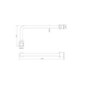 Alternative view of مفتاح ربط انبوبي 14 مم مطلي بالكروم