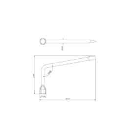 Alternative view of مفتاح ربط مطلي بالكروم 21 مم نوع "L"