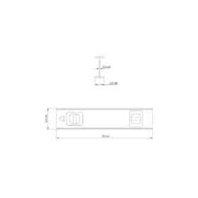 Alternative view of مستوى من الألومنيوم المؤكسد مع قارورتين 350 مم (14 بوصة)
