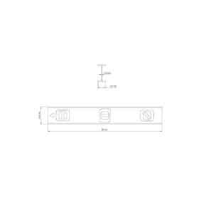 Alternative view of مستوى الألومنيوم المؤكسد مع ثلاث قوارير 450 مم (18 بوصة)