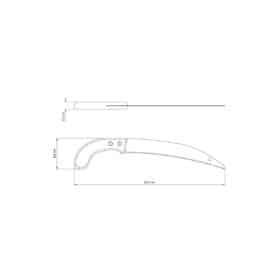 Alternative view of 12 "5 أسنان في البوصة منشار التقليم