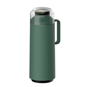 ترمز المشروبات بلاستيكي اخضر مع بطانة زجاجية سعة 1 لتر Exata