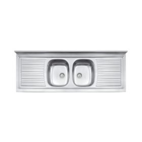 سنك حوضين وجناحين 160x60 سم