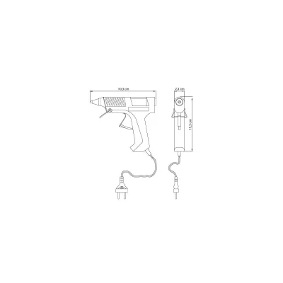 مسدس سيلكون كهربائي 45-50 وات 7 43755510DCM001G