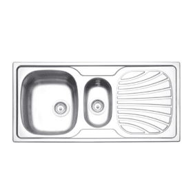 سنك حوض + حوض خدمي + جناح 100X50 سم