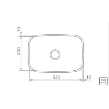 Alternative view of حوض 53x40 سم