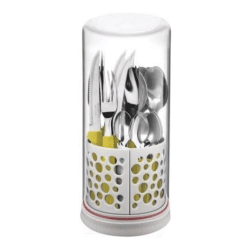 Alternative view of طقم أدوات مائدة ترامونتينا 27 قطعة لون أصفر Tulum