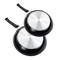 Alternative view of طقم مقالي 2 قطعة مقاس 20 + 26 سم مع يدة قلي