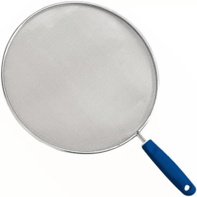 مصفي مسطح حماية عند القلي من الزيت ستانلس ستيل 30 سم