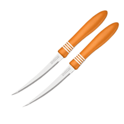 طقم 2 قطعة من سكاكين الطماطم لون برتقالي