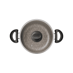 Alternative view of قدر الألومنيوم مع طلاء داخلي وخارجي Starflon Max Red غير لاصق مع غطاء زجاجي ، 20 سم 2،9 لتر Paris