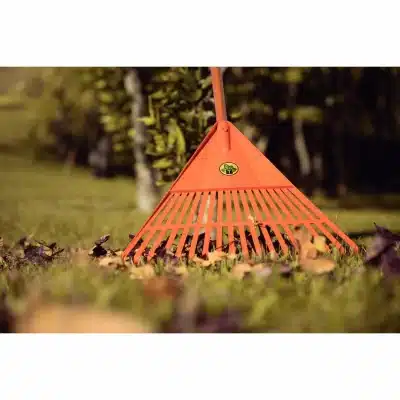 مكنسة حديقة بلاستيكية برتقالية 18 سن ومقبض خشبي 120 سم 6 image 25