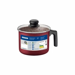 Alternative view of دلة ألمنيوم مع طلاء داخلي وخارجي Starflon Max أحمر غير لاصق مع غطاء زجاجي ، 14 سم 1،9 لتر Paris