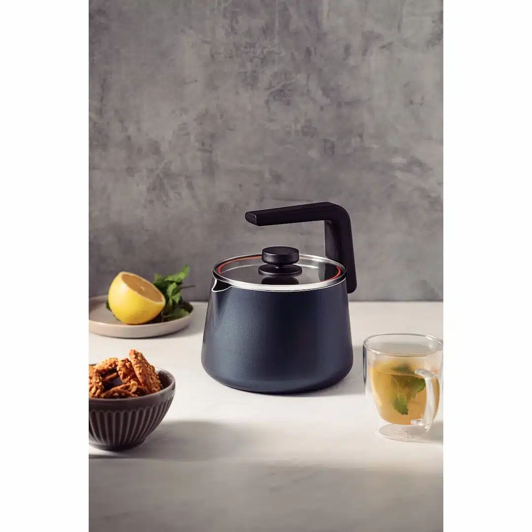 قوري 2،3 لتر من الألومنيوم باللون الأزرق الداكن مع طلاء Starflon Max الداخلي والخارجي غير اللاصق 2 قوري 2،3 لتر من الألومنيوم باللون الأزرق الداكن مع طلاء Starflon Max الداخلي والخارجي غير اللاصق - الصورة 2