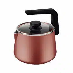 قوري من الألومنيوم النحاسي 2،3 لتر مع طلاء ستارفلون ماكس داخلي وخارجي