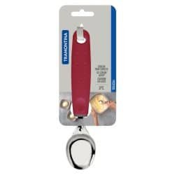 Alternative view of مغرفة الآيس كريم من ترامونتينا يوتيليتا مع شفرة من الفولاذ المقاوم للصدأ ومقبض من البولي بروبيلين الأحمر