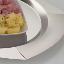 Alternative view of صينية منحنية من الفولاذ المقاوم للصدأ - ترامونتينا كوزموس حجم cm50