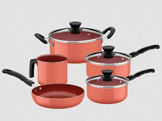 سيت ادوات طبخ 5 قطع طلاء داخلي سيراميك